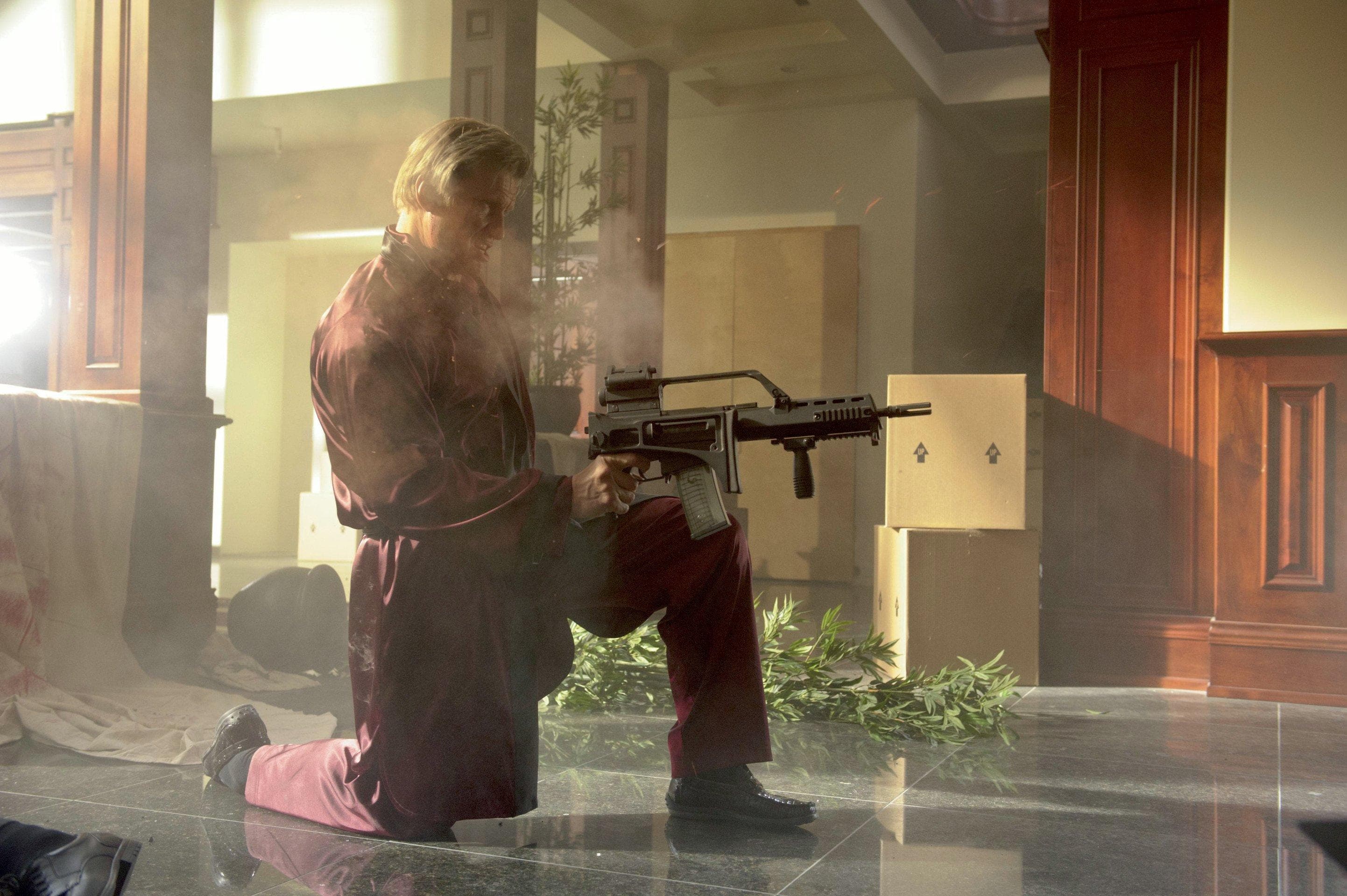 Another Steve Austin movie, this time with Dolph Lundgren...do I really need to say more? I say C.