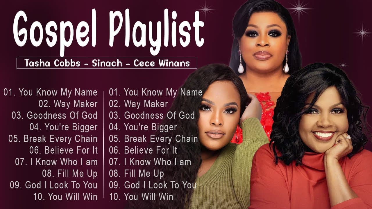 GOSPEL PLAYLIST ⚡The American Gospel Songs ⚡Tasha Cobbs, Cece Winans, Sinach