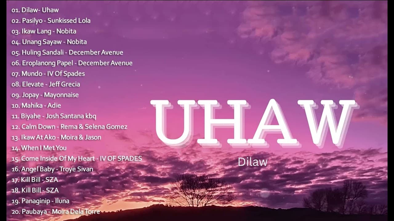 Dilaw - Uhaw | Nobita December Avenue & Ace Banzuelo (Mix)- New Opm Love Songs 2023- Chill OPM Trend