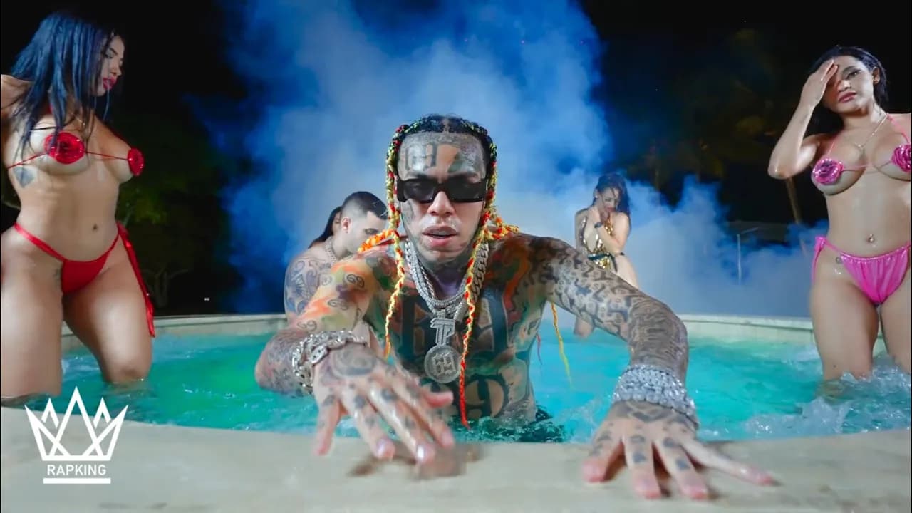6IX9INE - SIP ft. Tyga, Nicki Minaj, Blueface (RapKing Music Video)