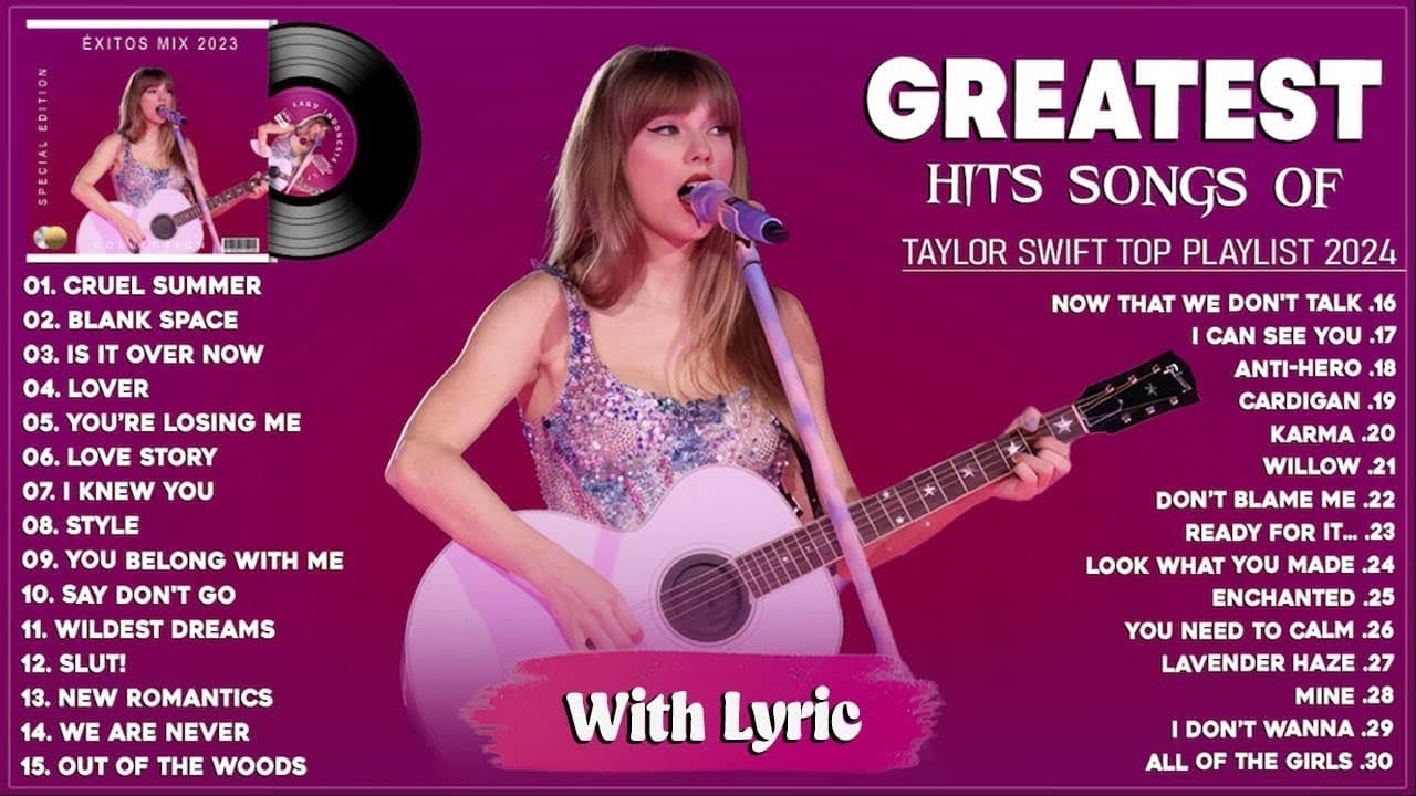 Taylor Swift Songs Playlist 2025 ~ Taylor Swift Greatest Hits Lyrics   Best Songs Lyrics 720p, h264