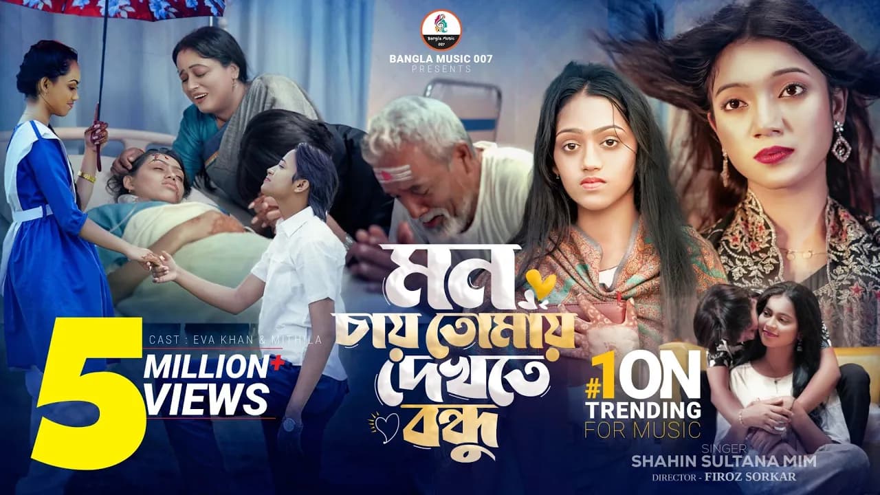 Sad Song | মন চায় তোমায় দেখতে বন্ধু | Shahin Sultana Mim | Eva Khan | Mithila | New Music Video 2025