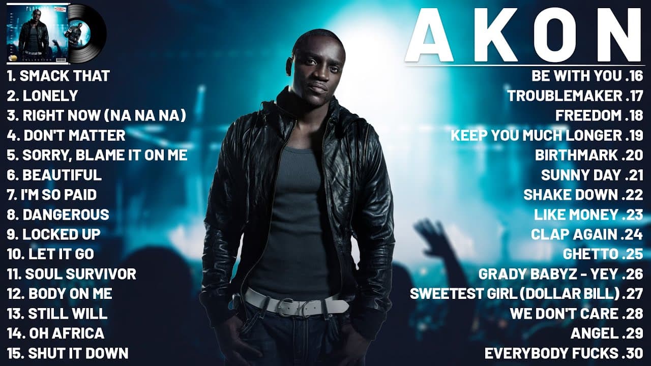Akon - Best Songs Collection 2023 - Greatest Hits Songs of All Time - Music Mix Playlist 2023