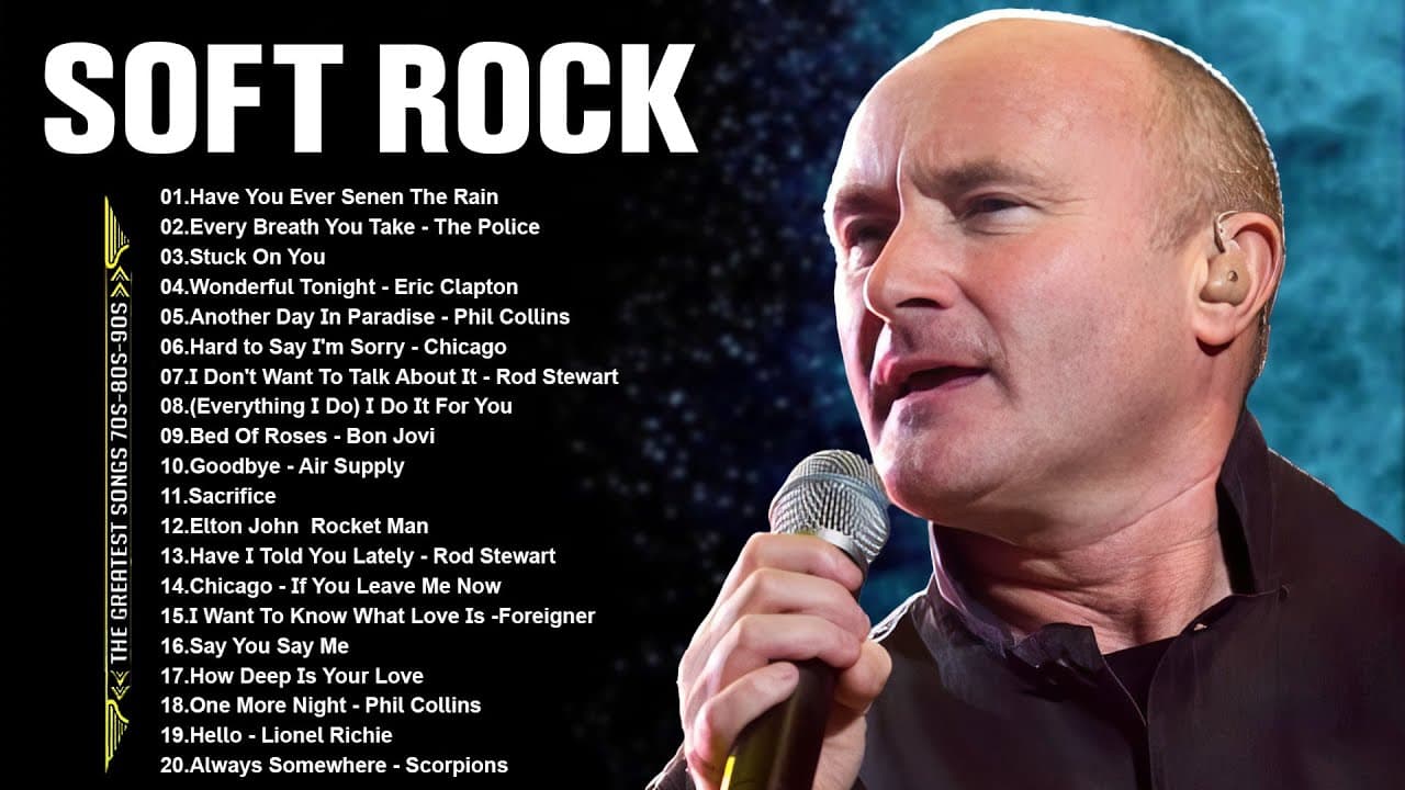 Phil Collins, Eric Clapton, Elton John, Lionel Richie, Bee Gees 📀  Soft Rock Ballads 70s, 80s, 90s