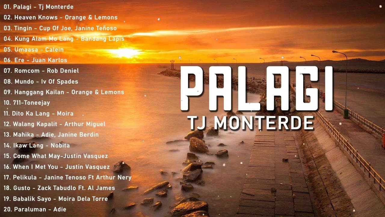 Tj Monterde - Palagi [Lyrics] 💗 Best OPM Tagalog Love Songs | OPM Tagalog Top Songs 2024 #vol1