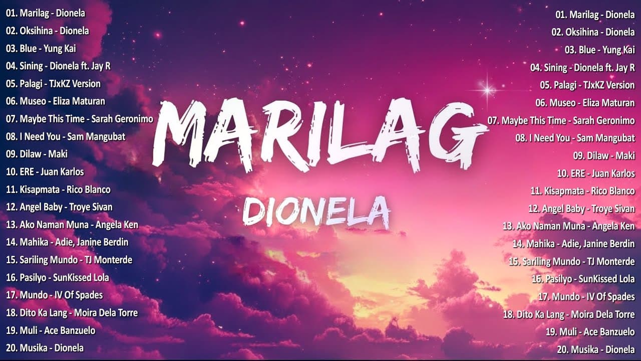 Marilag - Dionela💗Best OPM Tagalog Love Songs With Lyrics💗OPM Trending 2024 Playlist #vol1 #opmsongs