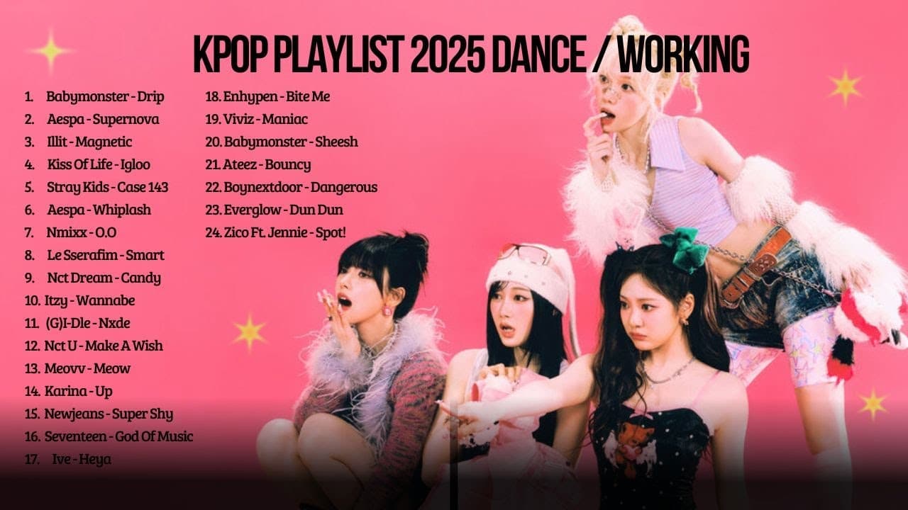 Kpop Playlist 2025, Kpop Playlist for Studying, Working, Dance | KPOP Song 1 Hour