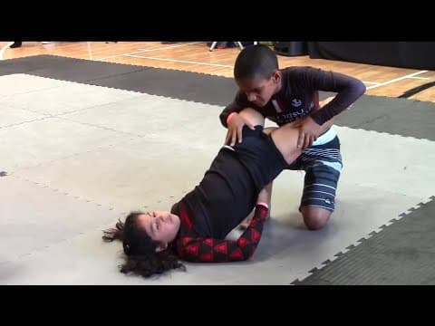Little girl vs boy wrestling #mixed wrestling #jiujitsu #combatsport