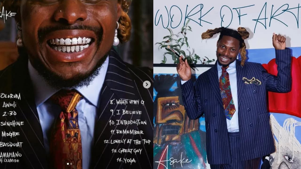 ASAKE WORK OF ART | ASAKE ALBUM | WORK OF ART ALBUM BY ASAKE | ASAKE