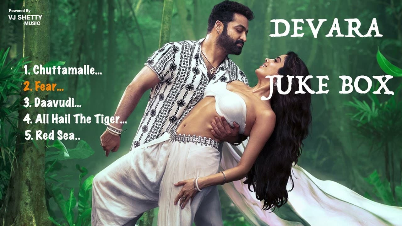 DEVARA JUKE BOX | Chuttamalle | NTR | Janhvi Kapoor | Anirudh Ravichander | Shilpa Rao | 27 Sep