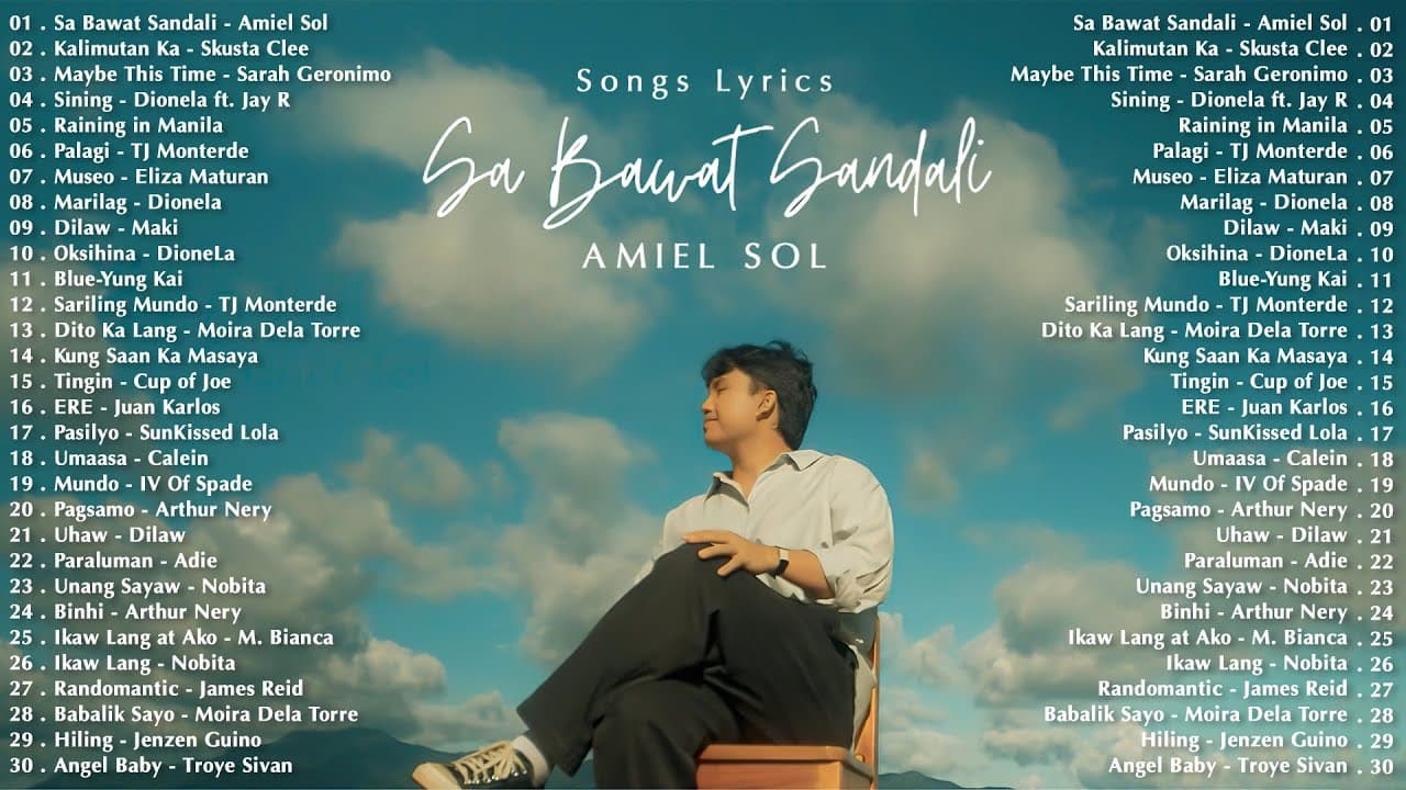 Sa Bawat Sandali - Amiel Sol (lyrics video) | Best OPM Tagalog Love Songs💗OPM Trending 2025 Playlist